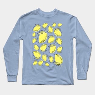 Feel Lemon Summer Pattern Long Sleeve T-Shirt